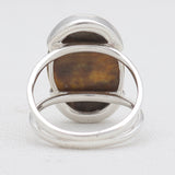 Mustard Jasper Silver Rings