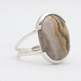 Mustard Jasper Silver Rings
