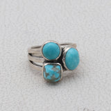 Rainbow Moonstone Silver Rings