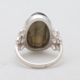 Rainbow Moonstone Silver Rings