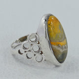 Rainbow Moonstone Silver Rings