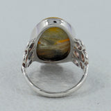Rainbow Moonstone Silver Rings