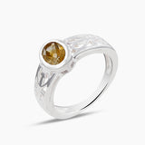 Genuine Emerald Silver Rings