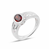 Genuine Emerald Silver Rings