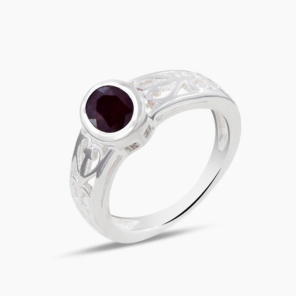 Genuine Emerald Silver Rings