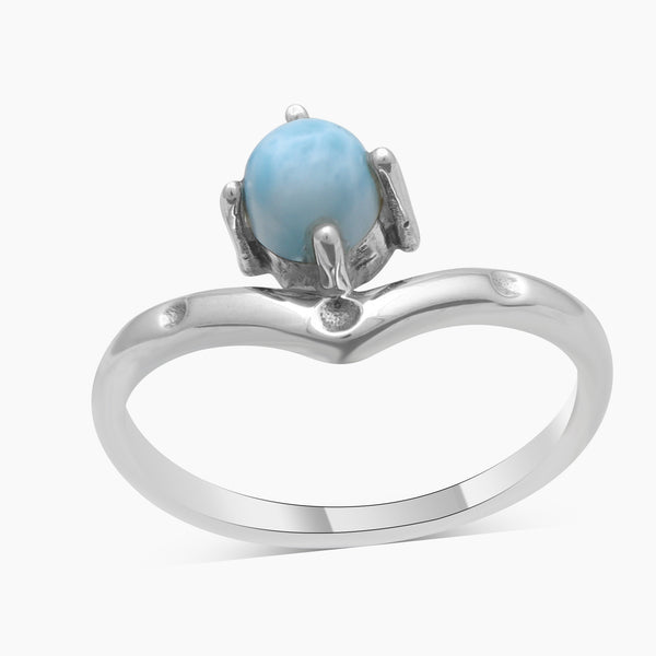 925 Sterling Silver Larimar Rings
