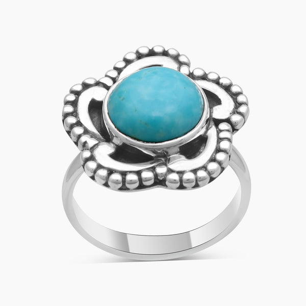 Mexican Turquoise Silver Rings