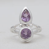 925 Sterling Silver Amethyst Rings