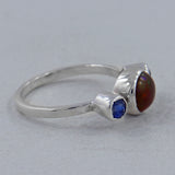 925 Sterling Silver Ethiopian Opal Ring