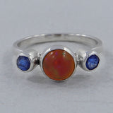 925 Sterling Silver Ethiopian Opal Ring