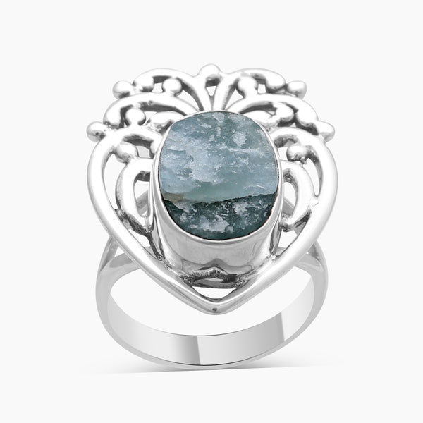 925 Sterling Silver Aquamarine Rings