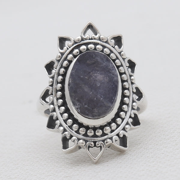 Iolite Silver Designer Women Rings
