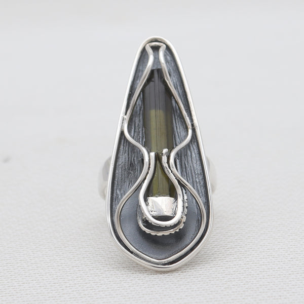 925 Sterling Silver Tourmaline Rings