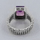 Amethyst Silver Rings