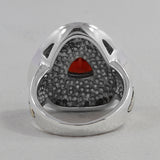 Garnet Gemstone Sterling Silver Rings