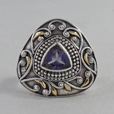 Garnet Gemstone Sterling Silver Rings