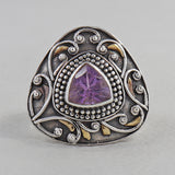 Garnet Gemstone Sterling Silver Rings