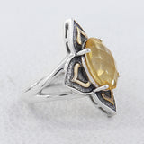 925 Sterling Silver Citrine Rings