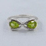 925 Sterling Silver Peridot Rings