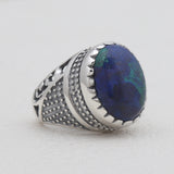 Larimar Gemstone 925 Sterling Silver Rings