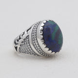 Larimar Gemstone 925 Sterling Silver Rings