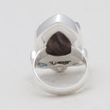 925 Sterling Silver Chalcedony Druzy Rings