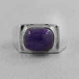 Charoite Silver Rings