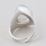 925 Silver Rainbow Moonstone Rings