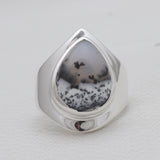 925 Silver Rainbow Moonstone Rings