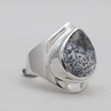 925 Silver Rainbow Moonstone Rings