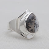 925 Silver Rainbow Moonstone Rings
