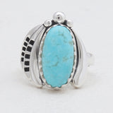 Natural Mexican Turquoise Silver Rings