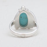 Natural Mexican Turquoise Silver Rings