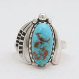 Natural Mexican Turquoise Silver Rings