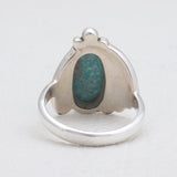 Natural Mexican Turquoise Silver Rings