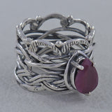 Natural Ruby 925 Sterling Silver Rings