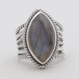 925 Sterling Silver Tiger Eye Rings