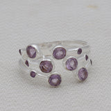 Amethyst Silver Rings