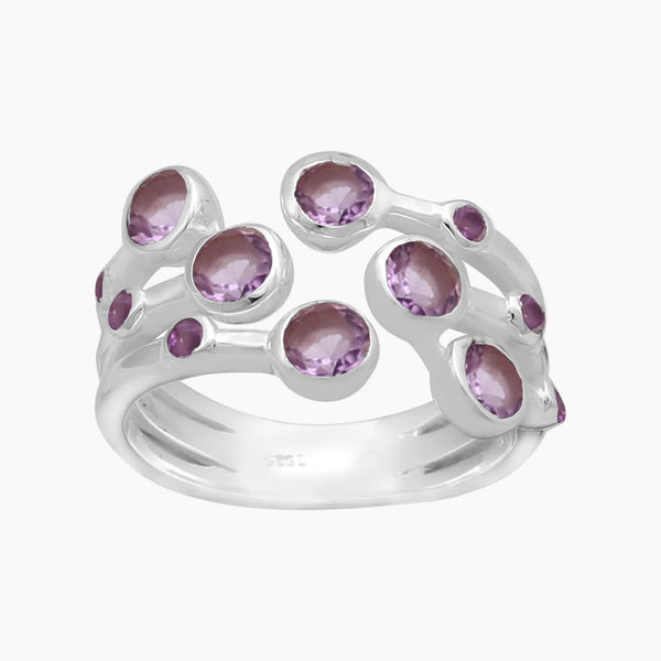 Amethyst Silver Rings