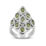 925 Sterling Silver Peridot Rings