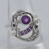 Amethyst Silver Rings