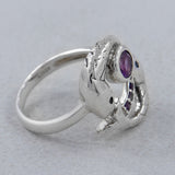 Amethyst Silver Rings
