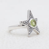 925 Sterling Silver Peridot Rings