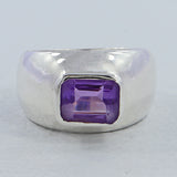 925 Sterling Silver Amethyst Rings