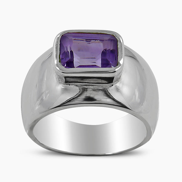 925 Sterling Silver Amethyst Rings