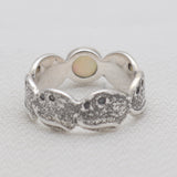 Ethiopian Opal Silver Rings