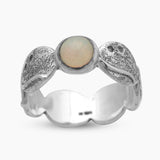 Ethiopian Opal Silver Rings