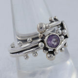 925 Sterling Silver Amethyst Rings