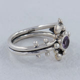 925 Sterling Silver Amethyst Rings