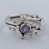 925 Sterling Silver Amethyst Rings